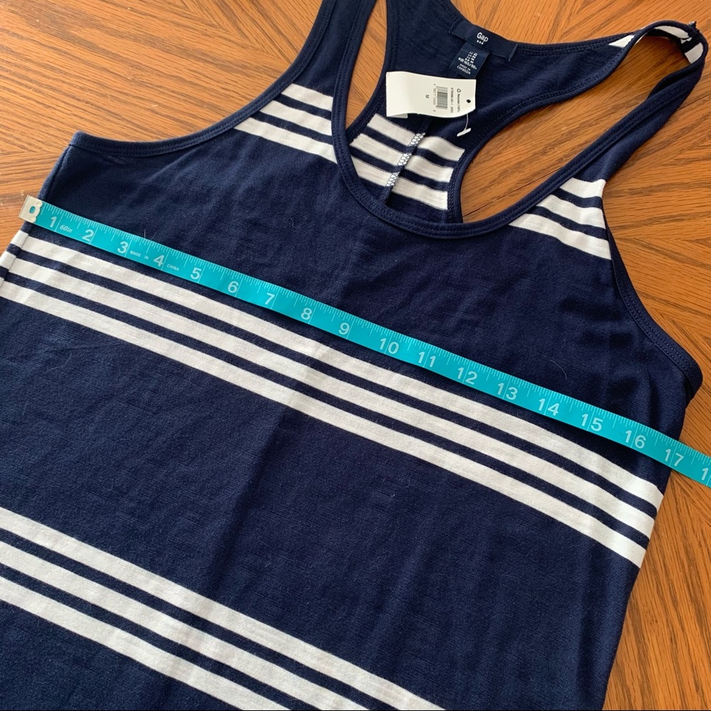 Gap maxi dress racerback stripes medium - Picture 3 of 7